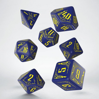 Q Workshop - Galactic Navy & Yellow Dice Set 7