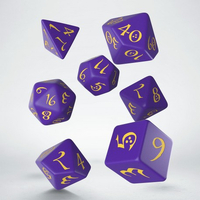 Q Workshop - Classic RPG Purple & Yellow Dice Set 7