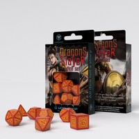 Q Workshop - Dragon Slayer Red & Orange Dice Set 7