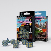 Q Workshop - Arcade Blue & Yellow Dice Set 7