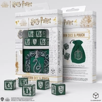 Harry Potter Slytherin Dice and Pouch (5 x D6 dice)