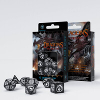 Q Workshop - Dragon Black & White Dice Set 7