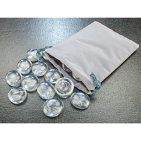 CHX 01000FS Clear Glass Stones Off-Sized Bagged (approx 30)