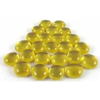 Gaming Stones Crystal Yellow Glass Stone (Qty 40) in 5 1/2" Tube