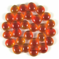 Gaming Stones Crystal Orange Glass Stone (Qty 40) in 5 1/2" Tube