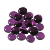 Gaming Stones Crystal Purple Glass Stones (Qty 40) in 5 1/2" Tube