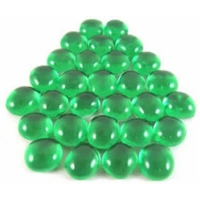 Gaming Stones Crystal Light Green Glass Stones (Qty 23-27) in 4" Tube