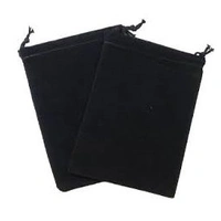 Dice Bag Suedecloth Large Black