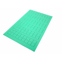 CHX 02705 Counter Sheet Green 1/2" Squares (108)