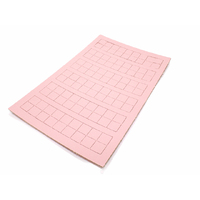 CHX 02714 Counter Sheet Pink 1/2" Squares (108)