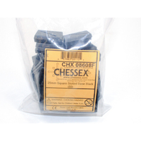 CHX 08608F 25mm Square Slotted Base Black (50)