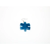 Chessex Earrings Phantom Puzzle Piece Pair (Assorted Dice Colors)