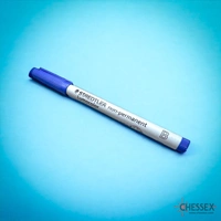 Chessex Water Soluble Single Blue Marker Broad-Tip (approx 1.0 - 2.5mm)