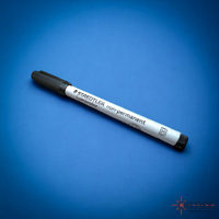 CHX 03129 Water Soluble Single Black Marker Broad-Tip