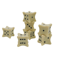 CHX KOP04491 18mm Dice Bones d6 Ivory/black