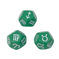 CHX KOP19012 Zodiac Symbols Green/white 18mm d12