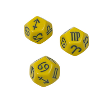 CHX KOP19014 Zodiac Symbols Yellow/black 18mm d12