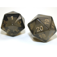 CHX KOP18303 55mm Jumbo d20 Translucent Smoke w/gold