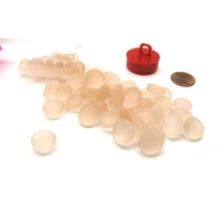 Gaming Stones Crystal Pink Frosted Glass Stones (Qty 23-27) in 4" Tube