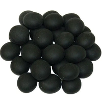 Gaming Stones Black Opal Frosted Glass Stones (Qty 23-27) in 4" Tube