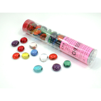 CHX 01195 Translucent Assorted Colors Glass Stones Tube