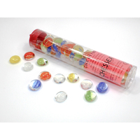 CHX 01198 Catseye Assorted Colors Glass Stones Tube