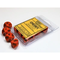 Chessex D10 DiceSpeckled Fire Set of Ten d10s