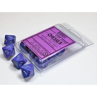 Chessex D10 DiceSpeckled Silver Tetra Set of Ten d10s