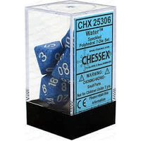 D7-Die Set Dice Speckled Polyhedral Water (7 Dice in Display)