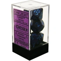 D7-Die Set Dice Speckled Polyhedral Cobalt (7 Dice in Display)