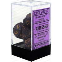 D7-Die Set Dice Speckled Polyhedral Hurricane (7 Dice in Display)