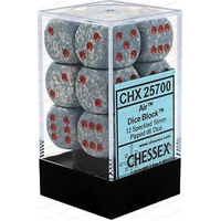 D6 Dice Speckled 16mm Air (12 Dice in Display)