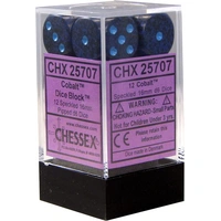 Chessex D6 Speckled 16mm d6 Cobalt Dice Block (12 dice)