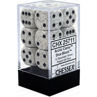 Chessex D6 Speckled 16mm d6 Arctic Camo Dice Block (12 dice)