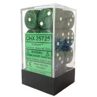 D6 Dice Speckled 16mm Recon (12 Dice in Display)