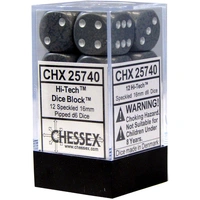 Chessex D6 Speckled 16mm d6 Hi-Tech Dice Block (12 dice)