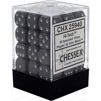 D6 Dice Speckled 12mm Hi-Tech (36 Dice in Display)