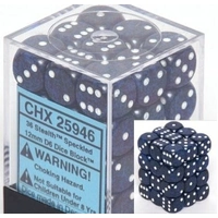 Chessex D6 Speckled 12mm d6 Stealth Dice Block (36 dice)