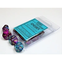 Chessex D10 DiceGemini Purple-Teal/gold Set of Ten d10s