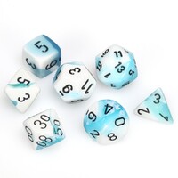 CHX 26444 Gemini Teal-White/Black 7-Die Set