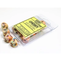 Chessex D10 DiceFestive Circus/black Set of Ten d10s