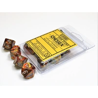 Chessex D10 DiceLustrous Gold/silver Set of Ten d10s