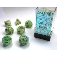 Chessex D7-Die Set Marble Polyhedral Green/dark green 7-Die Set