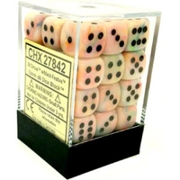 Chessex D6 Festive 12mm d6 Circus/black Dice Block (36 dice)