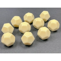 Chessex D12 DiceOpaque Polyhedral Bag of 10 Blank Ivory d12