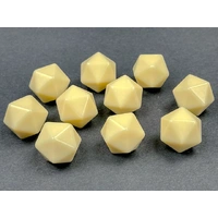 Chessex D20 DiceOpaque Polyhedral Bag of 10 Blank Ivory d20