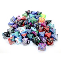 CHX 29508 Bag of 50 Assorted Loose Gemini Polyhedral d8