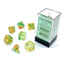 Chessex D7-Die Set Nebula Polyhedral Spring/white Luminary 7-Die Set