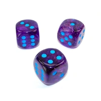 Chessex D6 DiceNebula 30mm w/pips Nocturnal/blue Luminary d6