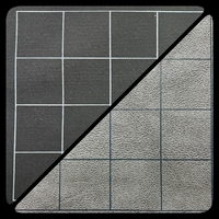 CHX 97480 Reversible Megamat 1" Squares Black-Grey (34½ x 48)